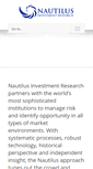 Mobile Screenshot of nautilus-cap.com