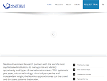 Tablet Screenshot of nautilus-cap.com